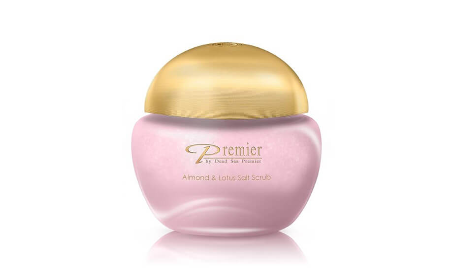 Скраб для тела с солью Мертвого моря Almond & Lotus Salt Scrub, Premier Dead Sea