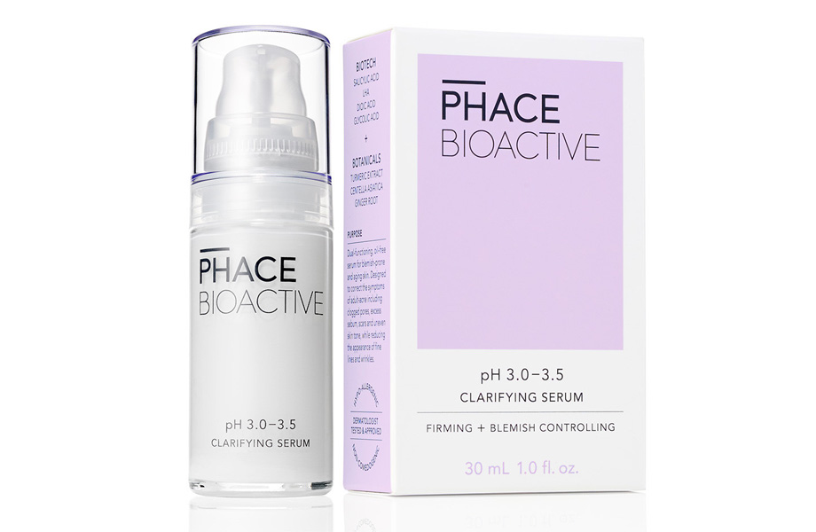 Очищающая сыворотка Phase Bioactive. Сыворотка для зрелой, подверженной высыпаниям коже, не содержит масел. Лечит «взрослое акне», регулирует выработку серума, устраняет тонкие линии и морщины. Shenbeauty.com, $84