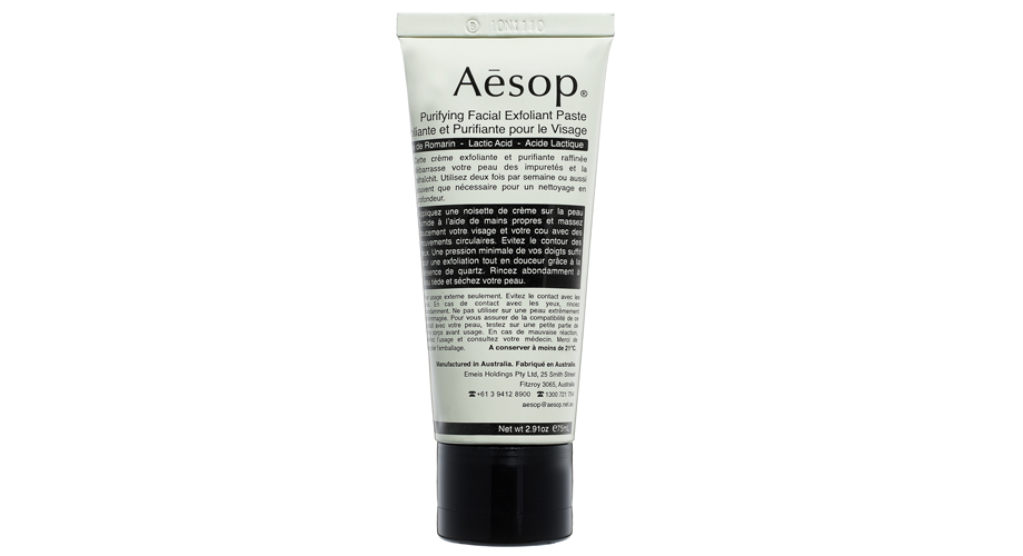 Cкраб на основе кварца и молочной кислоты Purifying Facial Exfoliating Paste, Aesop.