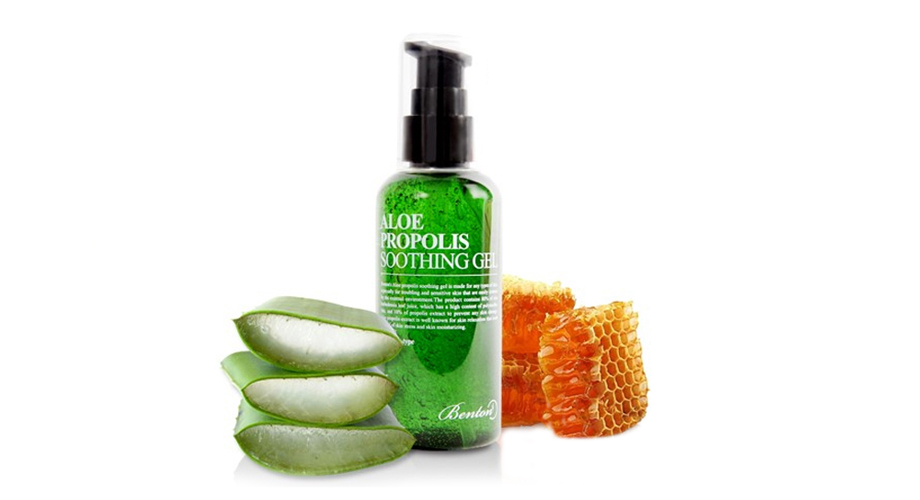 Гель с алоэ и прополисом Benton успокаивает даже чувствительную кожу и убирает воспаления за счет 80% сока алоэ в составе, www.bentoncosmetic.com.ua, 380 грн