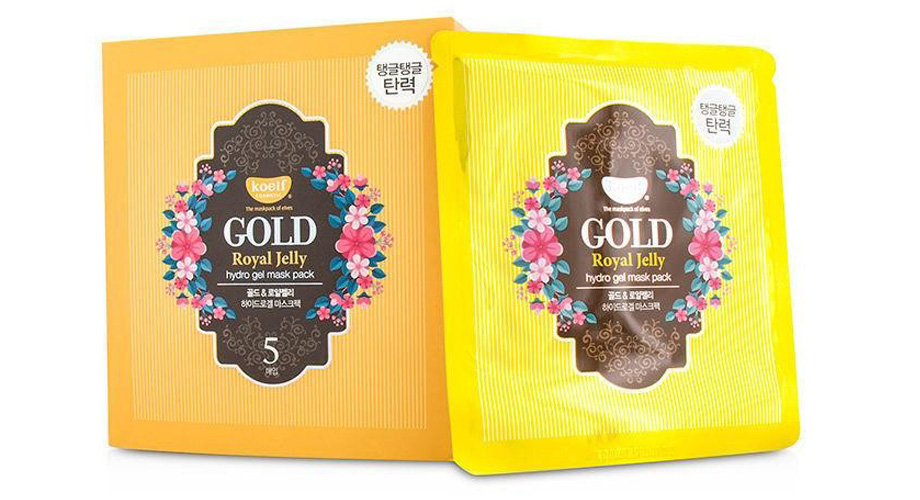 Koelf: Gold Royal Jelly hydro gel mask pack