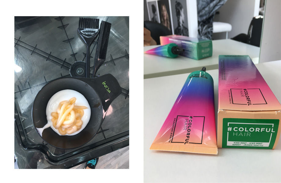 Блочное окрашивание