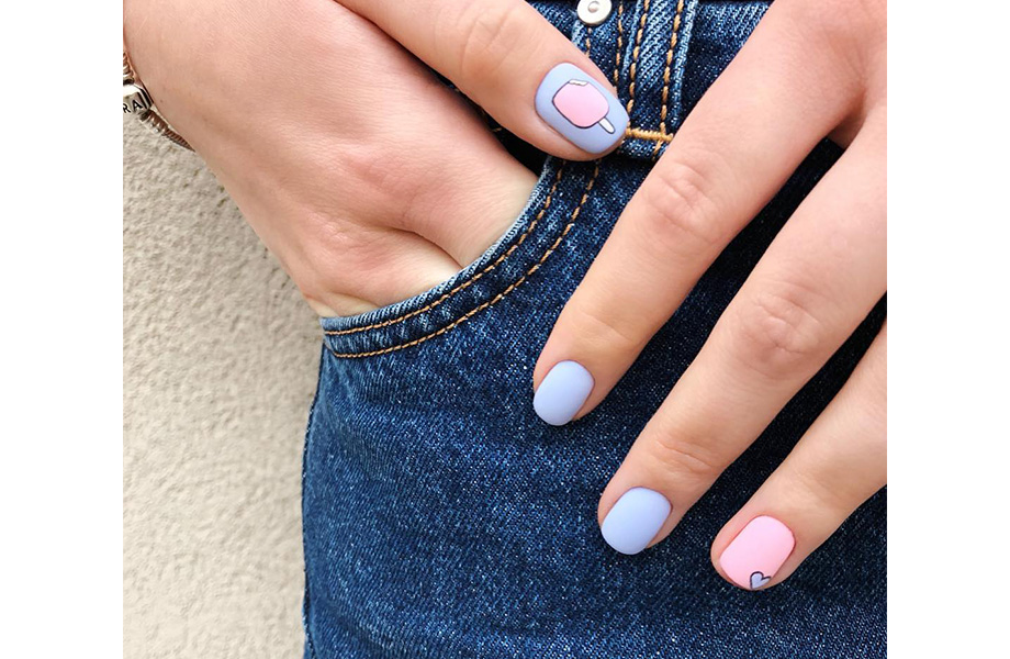 маникюр пастель