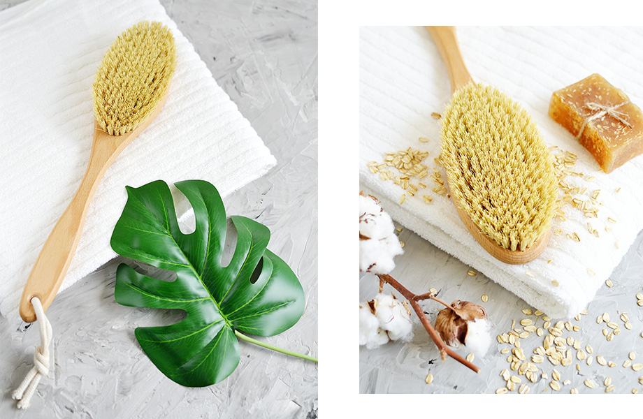 Массаж сухой щеткой