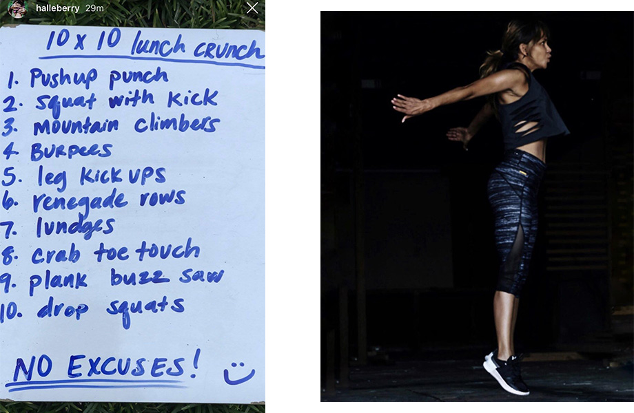 Тренировка от Холи Берри