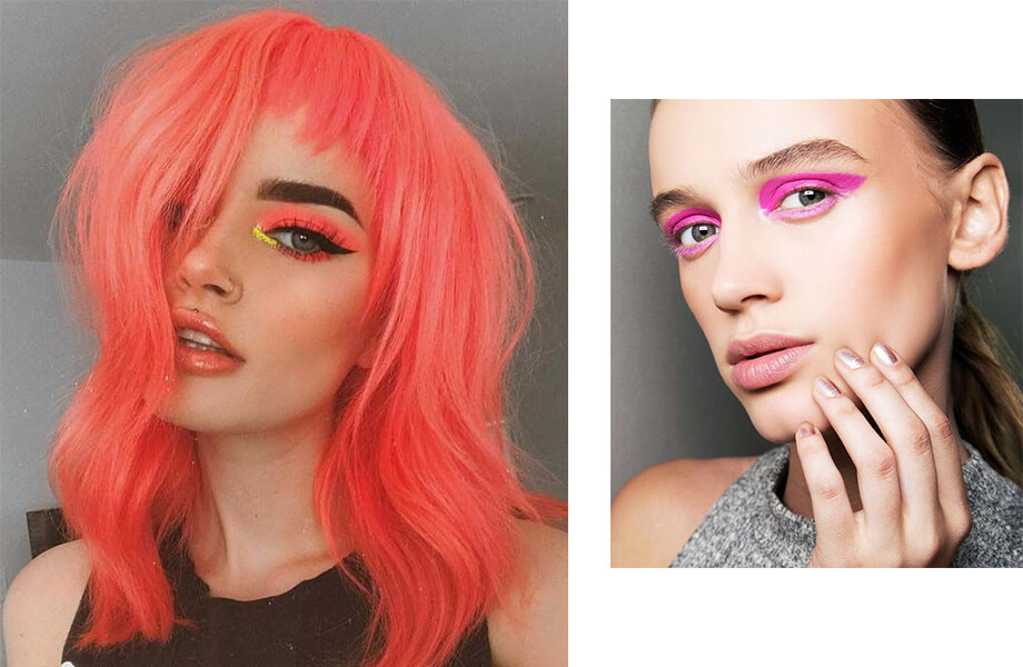 макияж неоновые оттенки