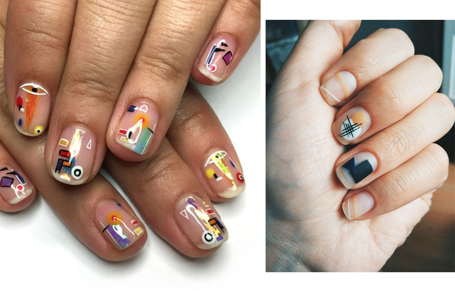 Супрематизм маникюр