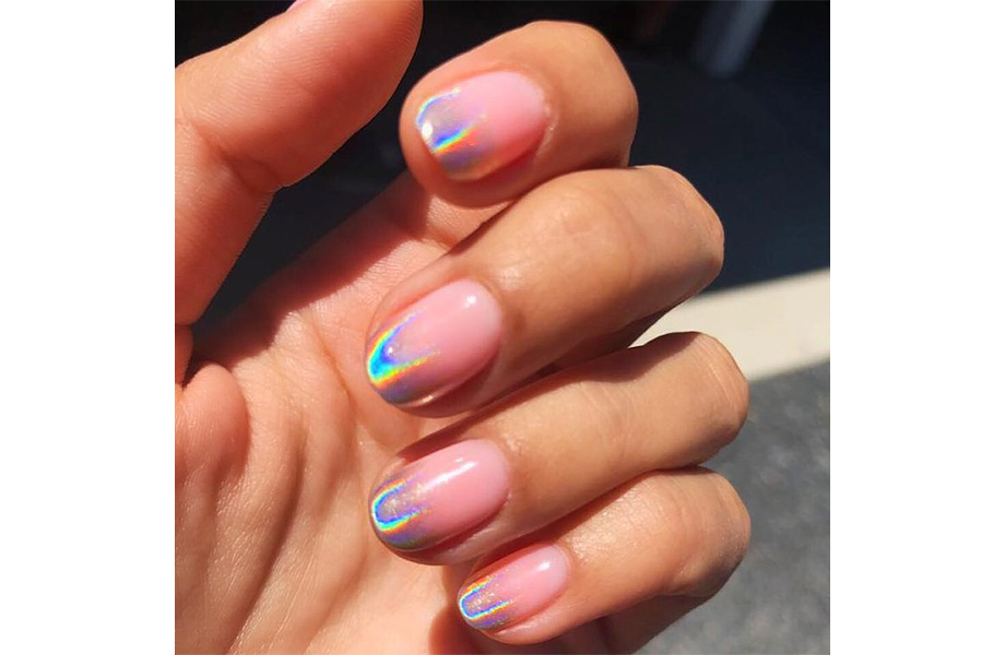 Голограмма на ногтях Голографический маникюр