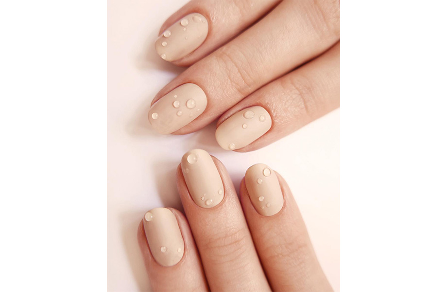 Ногти в каплях росы Маникюр с каплями росы