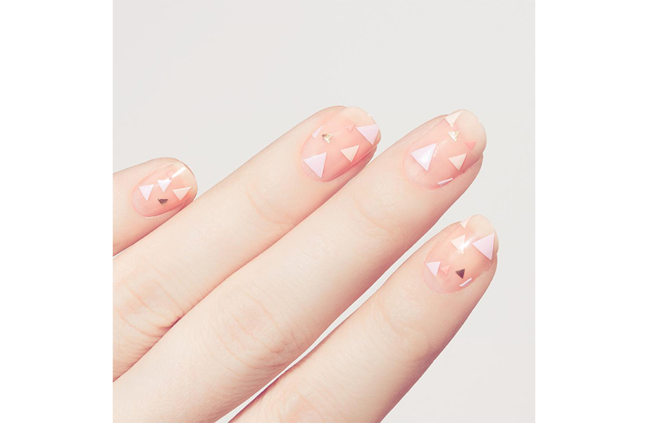 Свадебный маникюр геометрия