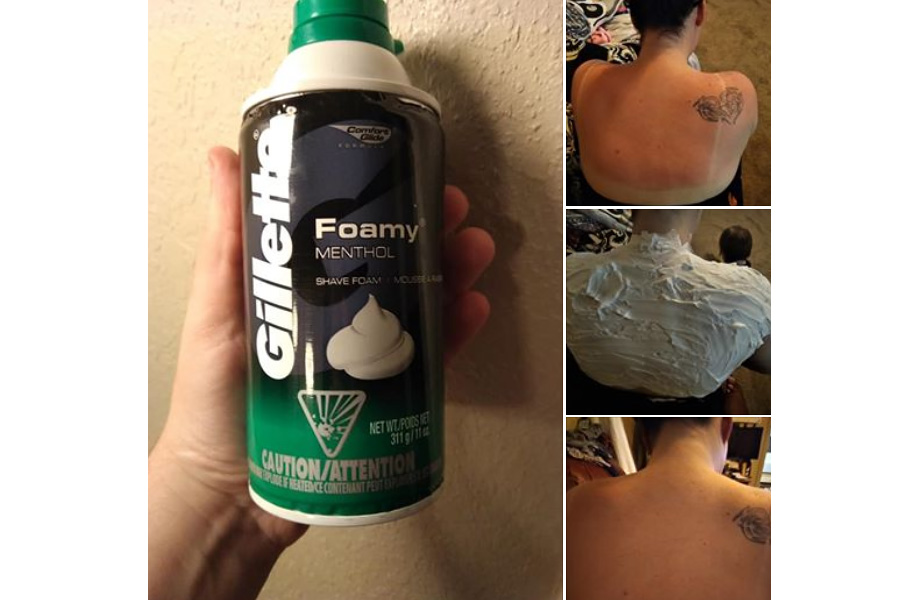 пена для бритья от солнечного ожога