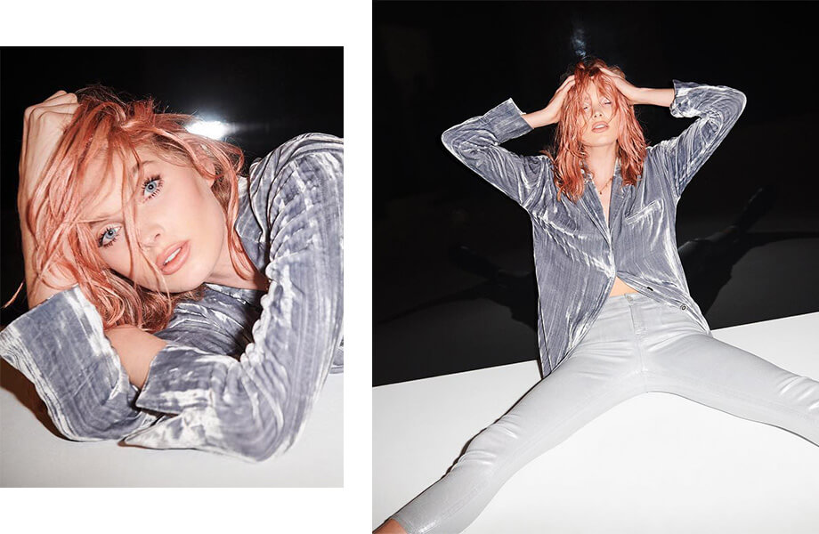 Окрашивание розовое золото