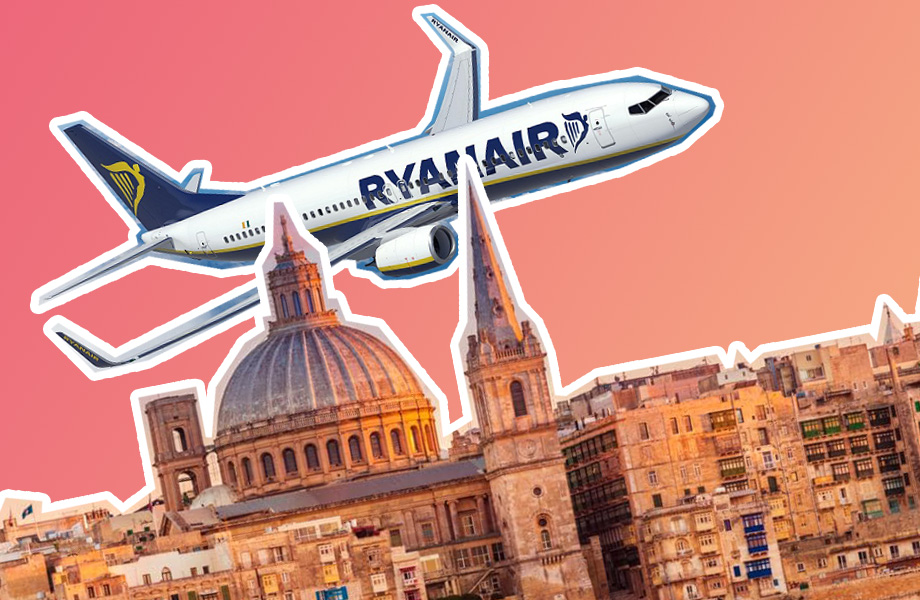 На Мальту за 100 евро: Ryanair запускает новый рейс из Киева