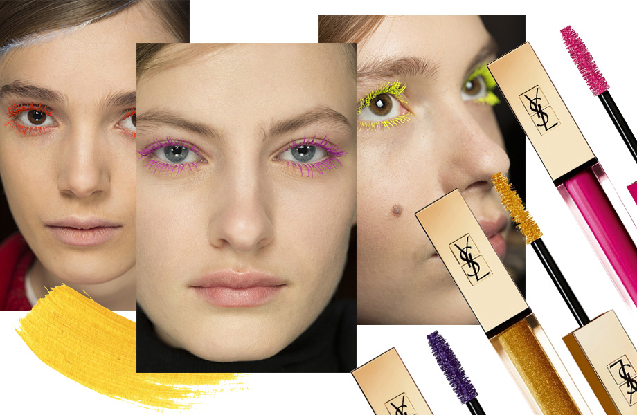 Тренды осеннего макияжа - яркие ресницы