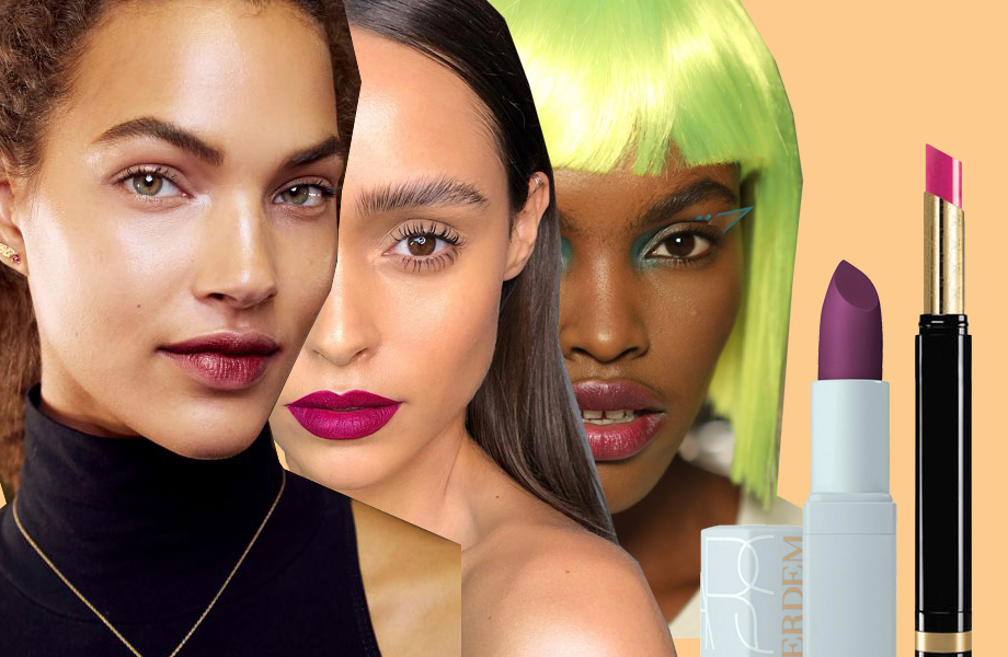 Помады фуксия-фиолет