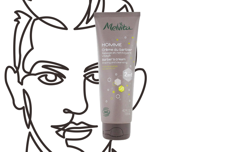 Melvita, Homme Shaving & Cleansing Cream 2in1