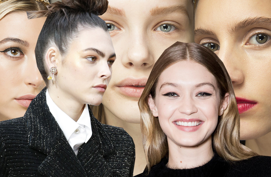 Плавные брови