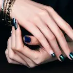 Маникюр кошачий глаз