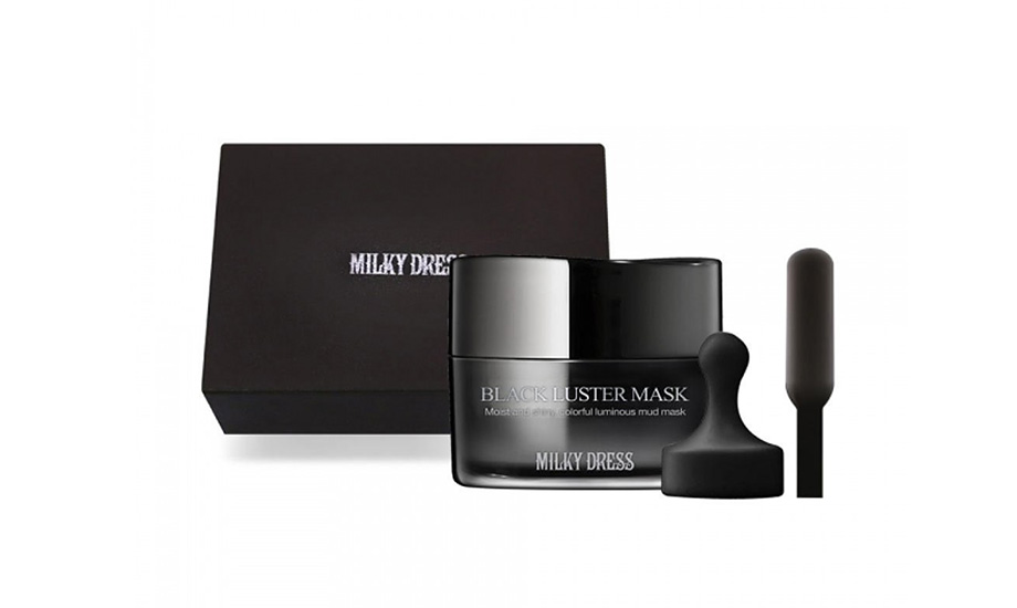 Milky Dress, Black Luster Mask