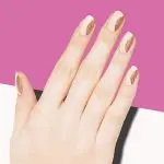 Новогодний маникюр с золотом