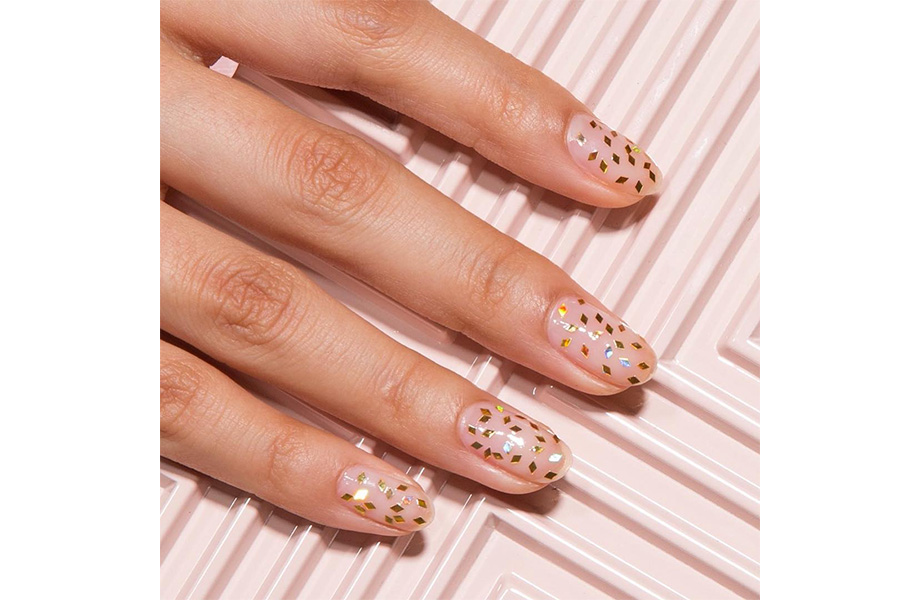 Битое стекло с золотом