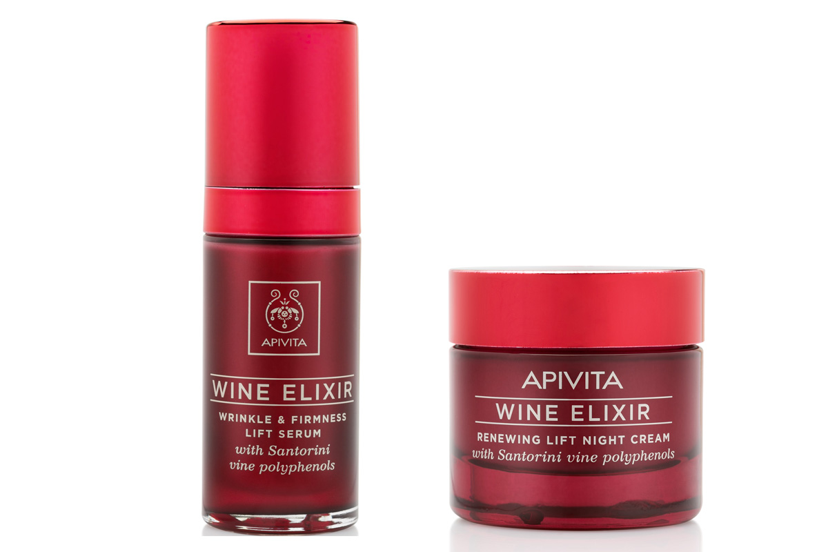 Apivita, Wine Elixir Wrinkle & Firmness Lift Serum and Night Cream