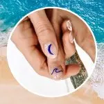 маникюр с морскими мотивами