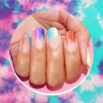 tie-dye ногти
