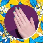 маникюр в патриотическом стиле