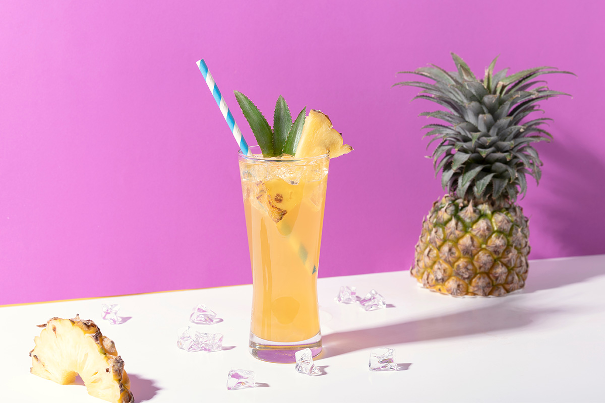 Ананасовый пунш с имбирным пивом