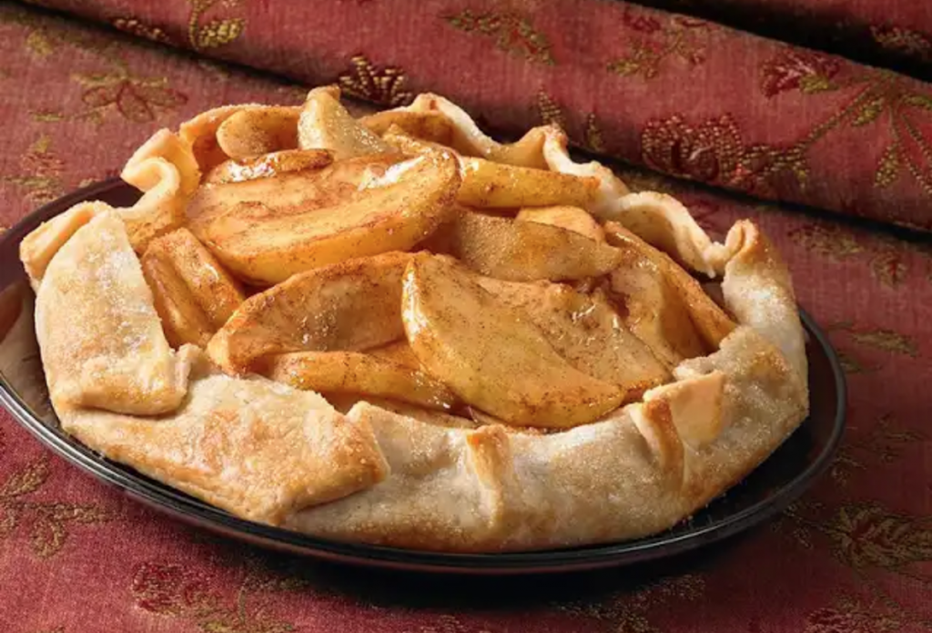 рецепт открытого яблочного пирога