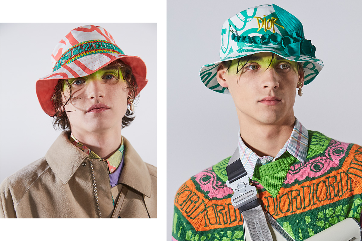 Мужской макияж на показе Dior Men pre-fall 2020