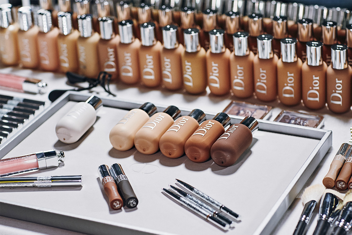 Мужской макияж на показе Dior Men pre-fall 2020