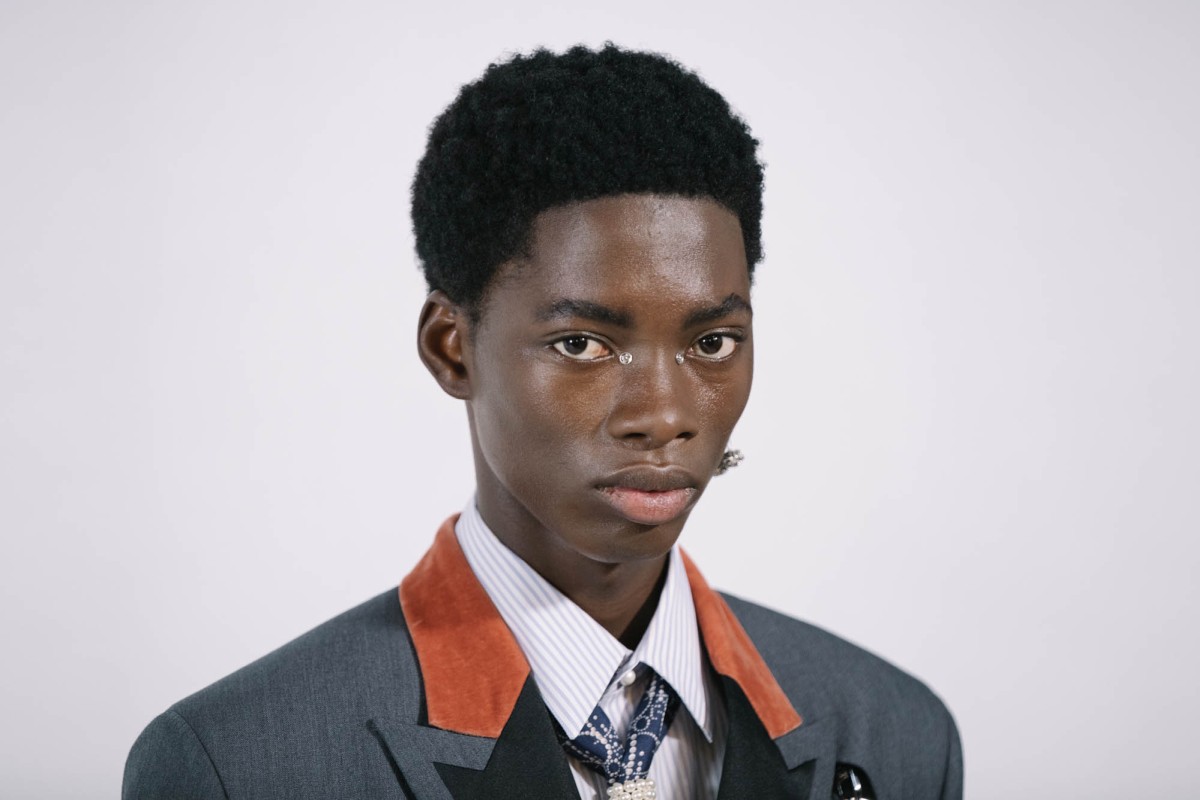 Мужские beauty-образы на показе зима Dior 2020/2021