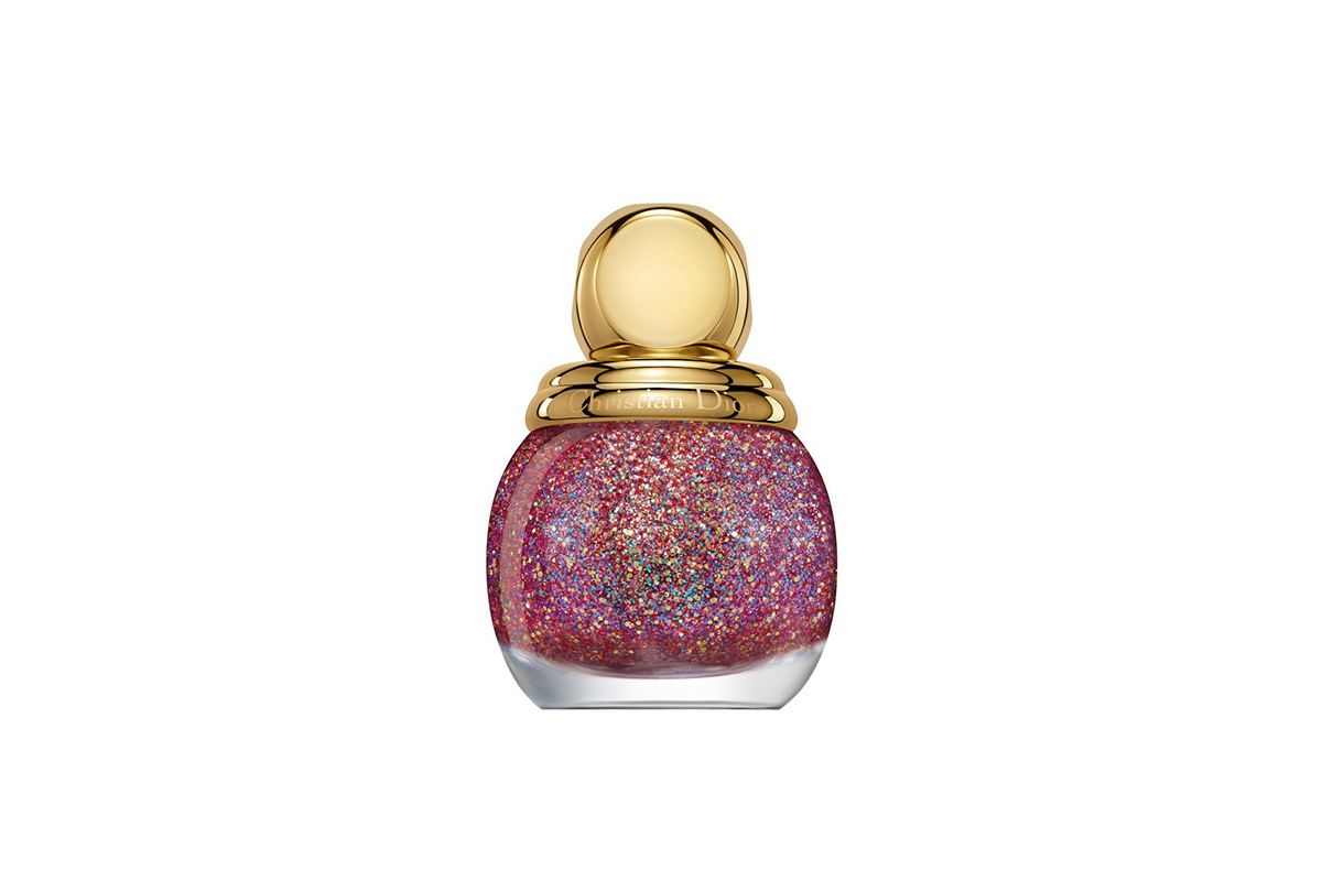 Dior Happy 2020 Diorific Vernis Glitter Top Coat (Limited Edition), №001 Sparkling multicoloured glitter