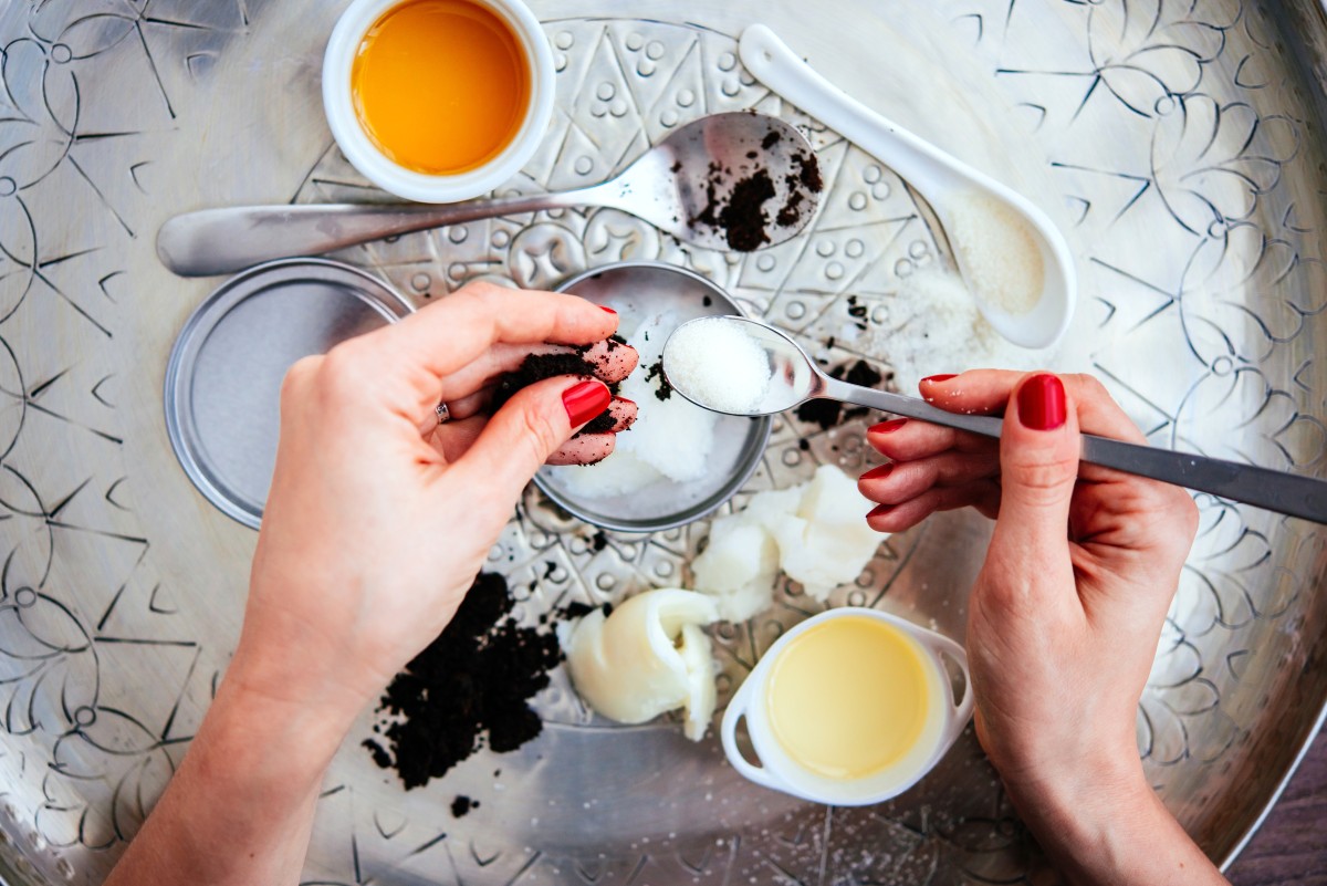 Кофейный скраб для кожи головы