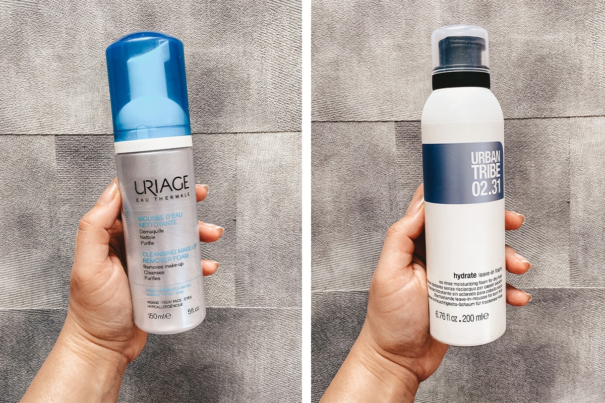 Urban Tribe 02.31 Hydrate leave-in Foam и Uriage Cleansing Make-Up Remover Foam