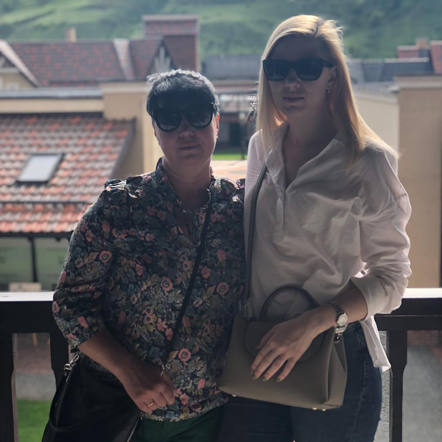 Таня Аборонок с мамой