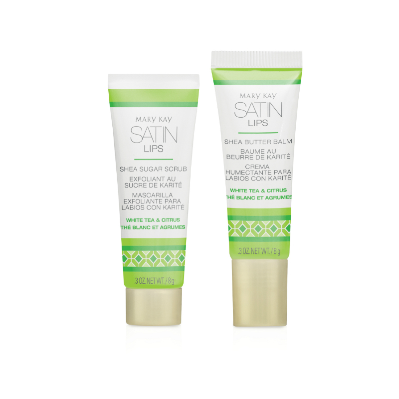 сахарный скраб и бальзам с маслом ши «Белый чай и Цитрус»