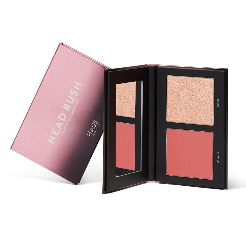 Палетка для лица Haus Laboratories Head Rush Blush + Highlighter Duo