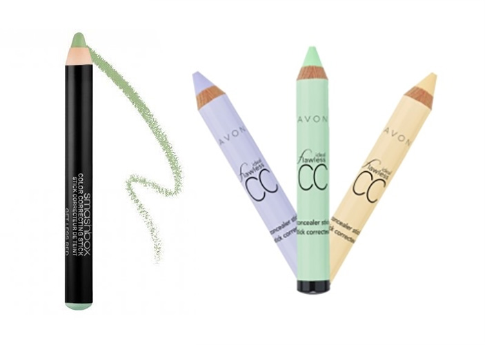 Карандаши для маскировки покраснений на лице