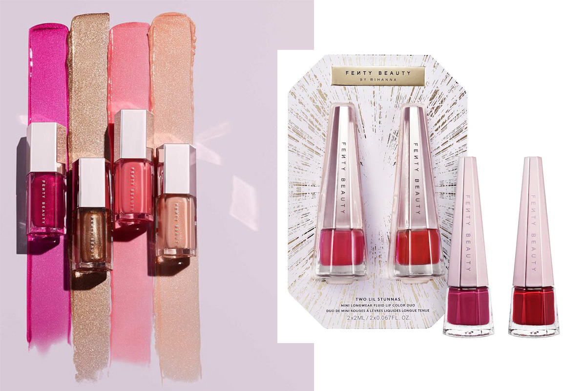 Набор жидких матовых губных помад в мини-размере Fenty Beauty Mini Longwear Fluid Lip Color Duo Holiday 2020