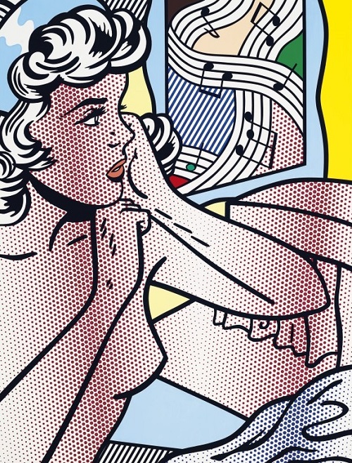 Рой Лихтенштейн, «Обнаженная с веселым рисунком» (1994)