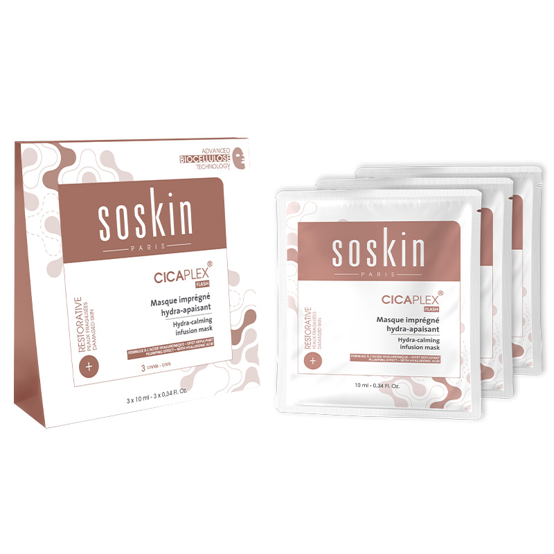 Soskin Paris, Cicaplex Masque Imprégné Hydra-Calming