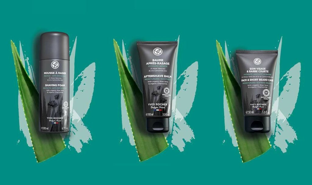 Yves Rocher, Shaving Foam, Aftershave Balm, Face & Short Beard Care