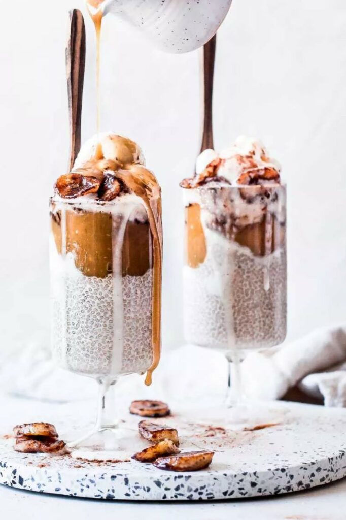 Пудинг с семенами чиа и бананом