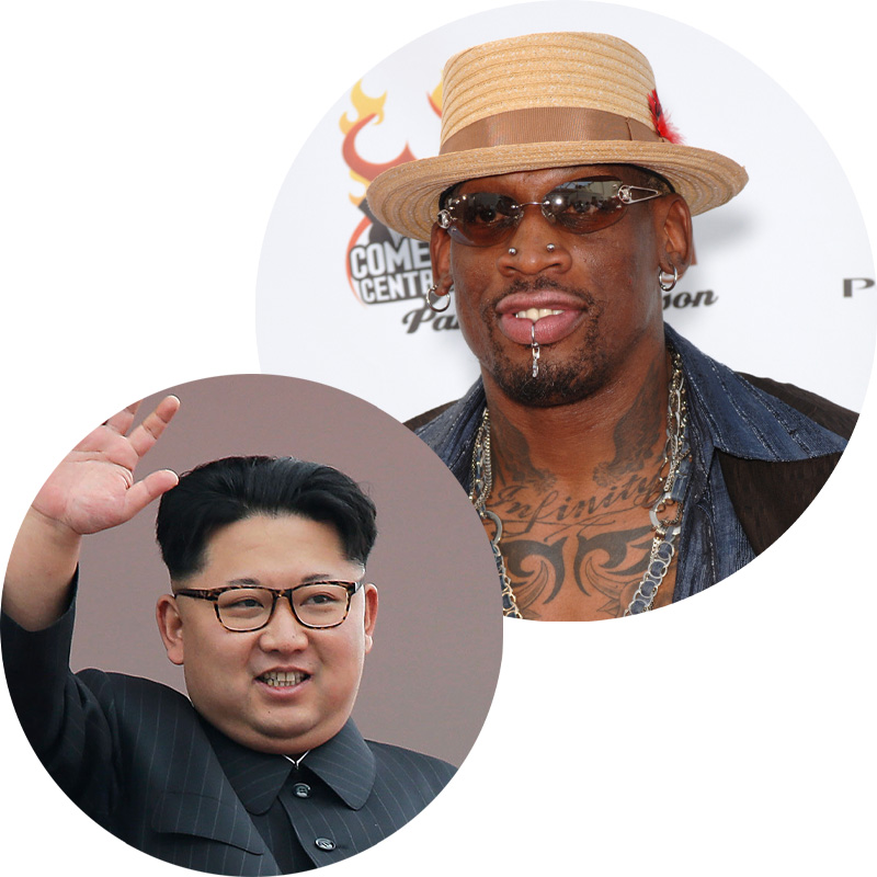 Ким Чен Ын и Деннис Родман