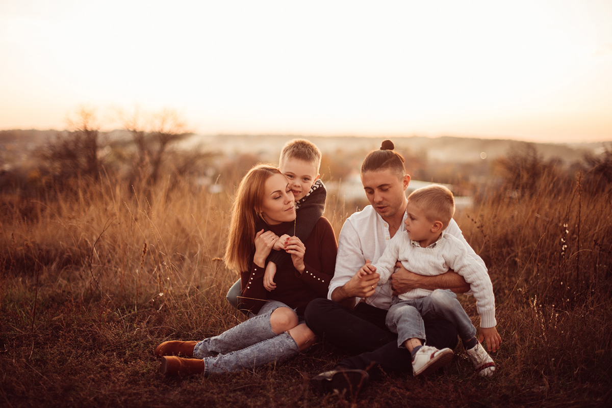 Тарас Тополя з сім'єю