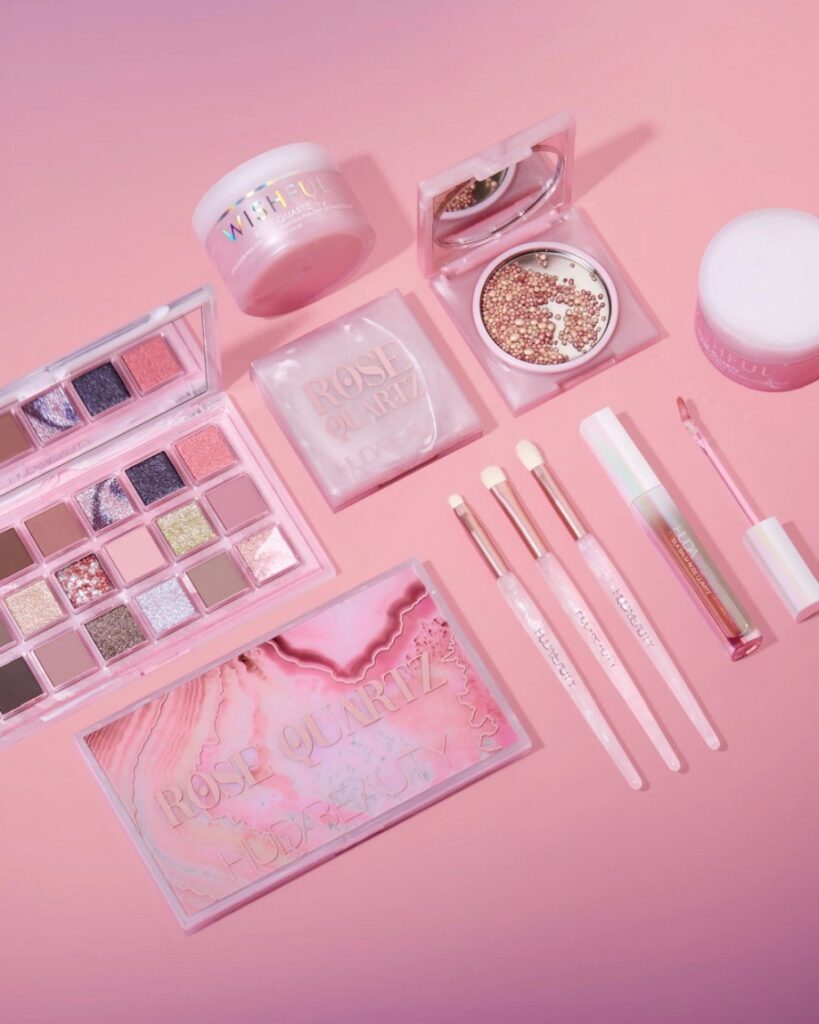 Huda Beauty Rose Quartz Makeup Collection Holiday 2021