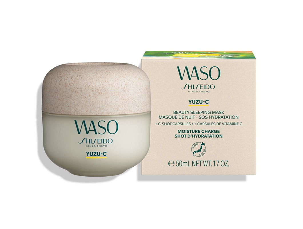 Shiseido, ночная маска для лица Waso Yuzu-C Beauty Sleeping Mask